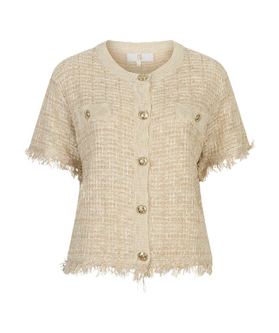 Jane Cardigan ~ Beige / Gold