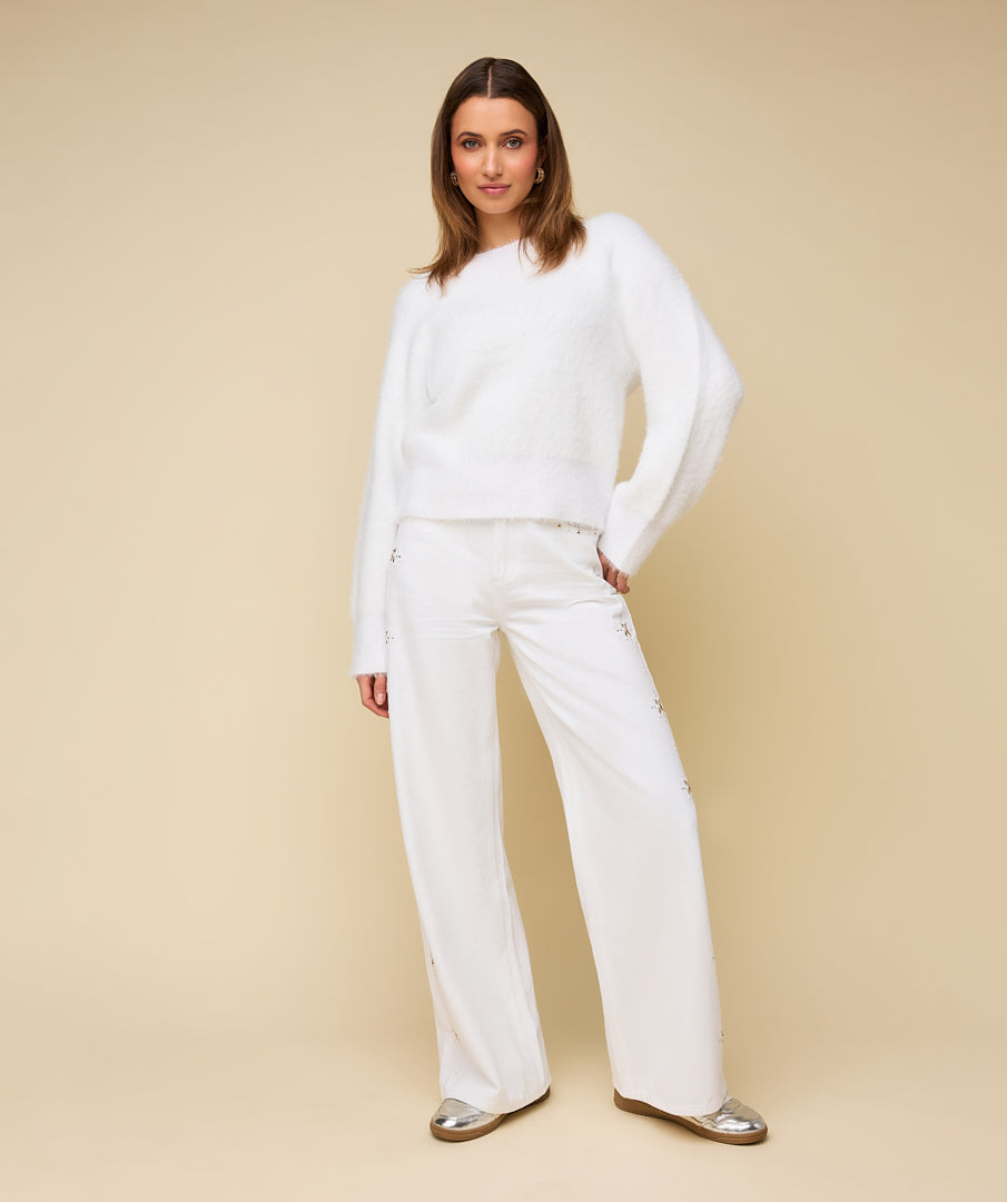 FAUVE SWEATER - WHITE