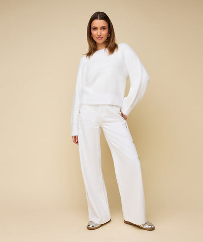 FAUVE SWEATER - WHITE