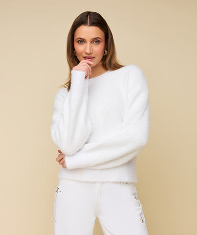 FAUVE SWEATER - WHITE