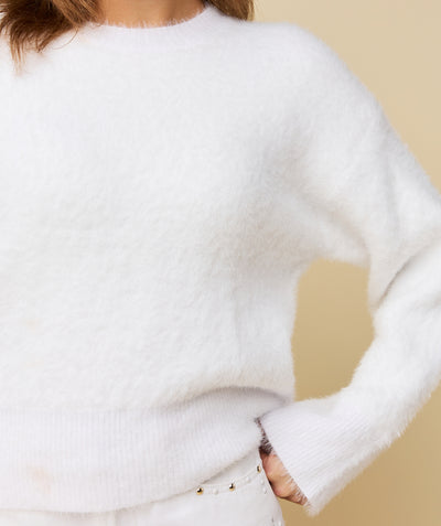 FAUVE SWEATER - WHITE
