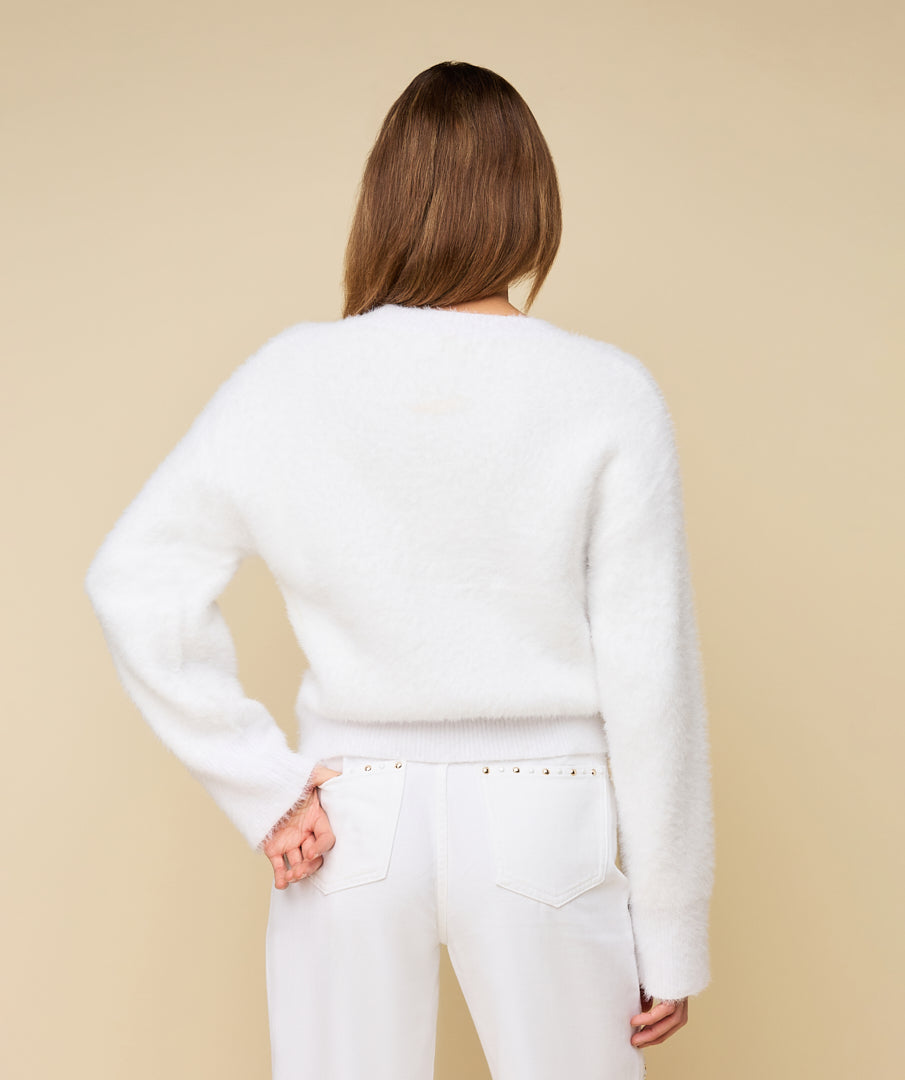 FAUVE SWEATER - WHITE