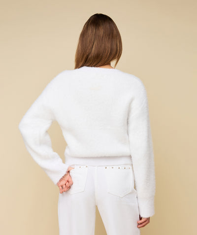 FAUVE SWEATER - WHITE