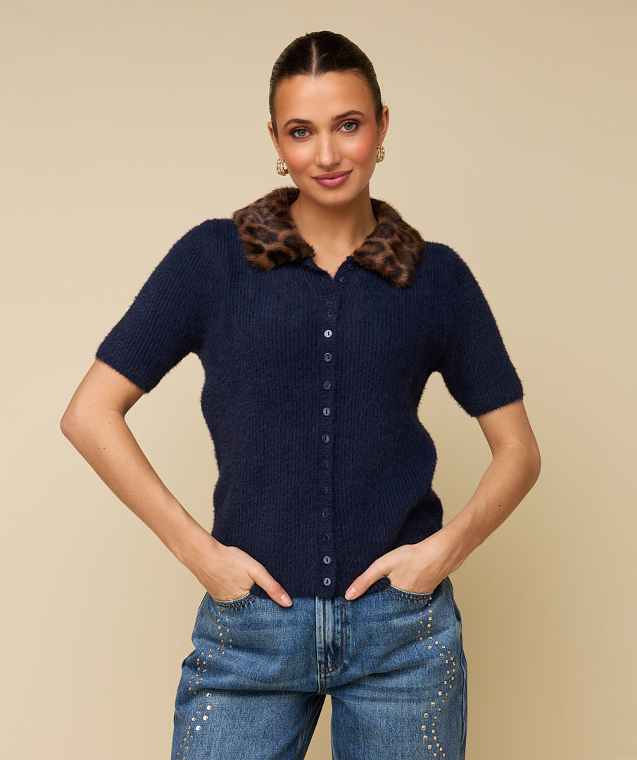 SEMMY CARDIGAN - NAVY