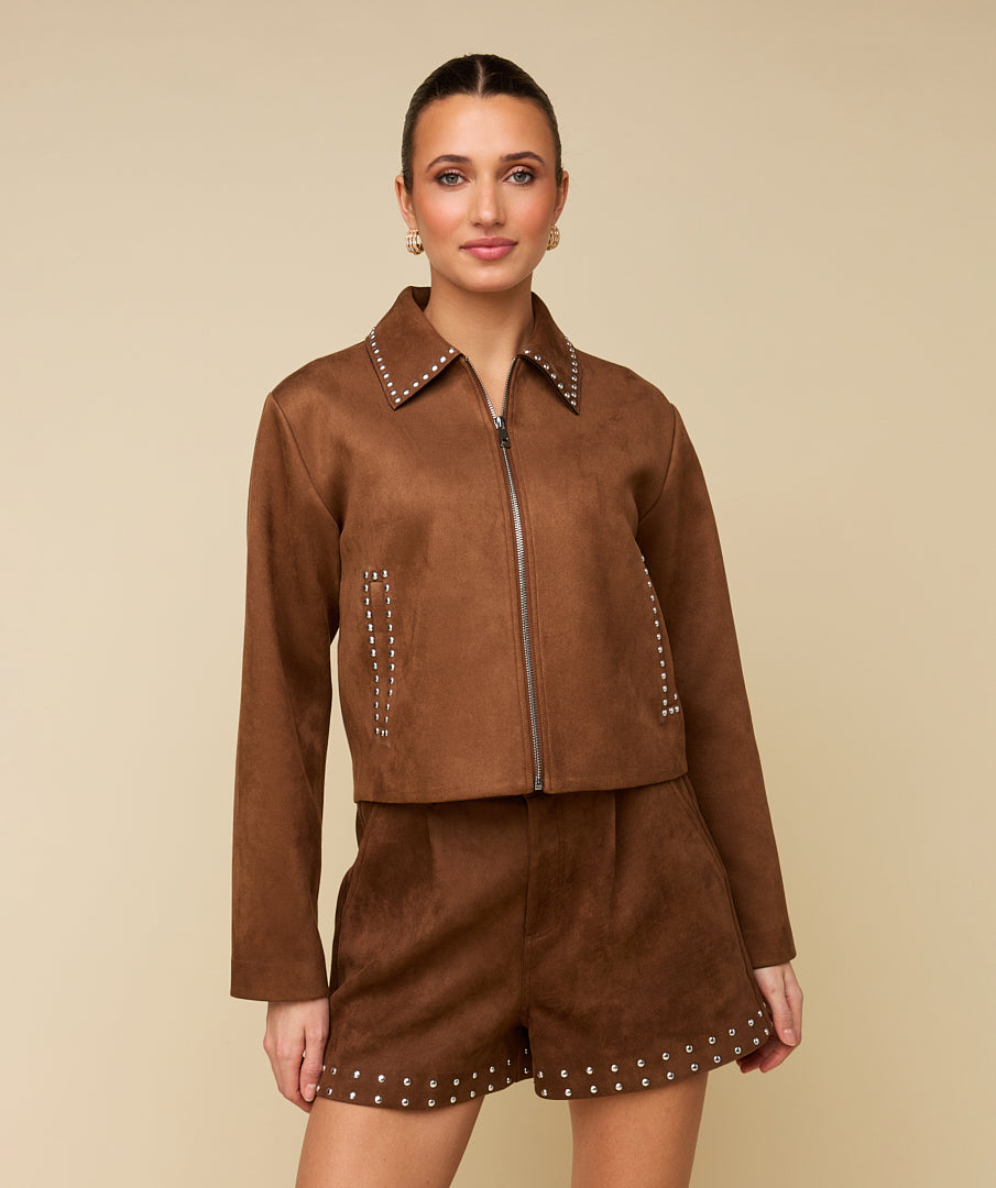 GEMMA SHORT - CAMEL