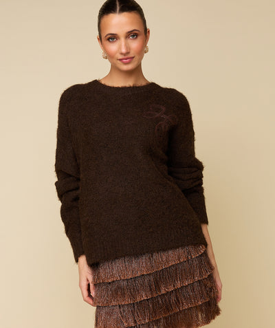PARTY SKIRT - METALLIC CHOCO