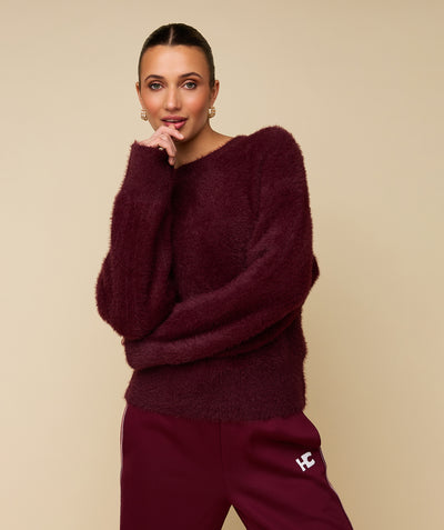 FAUVE SWEATER - BORDEAUX