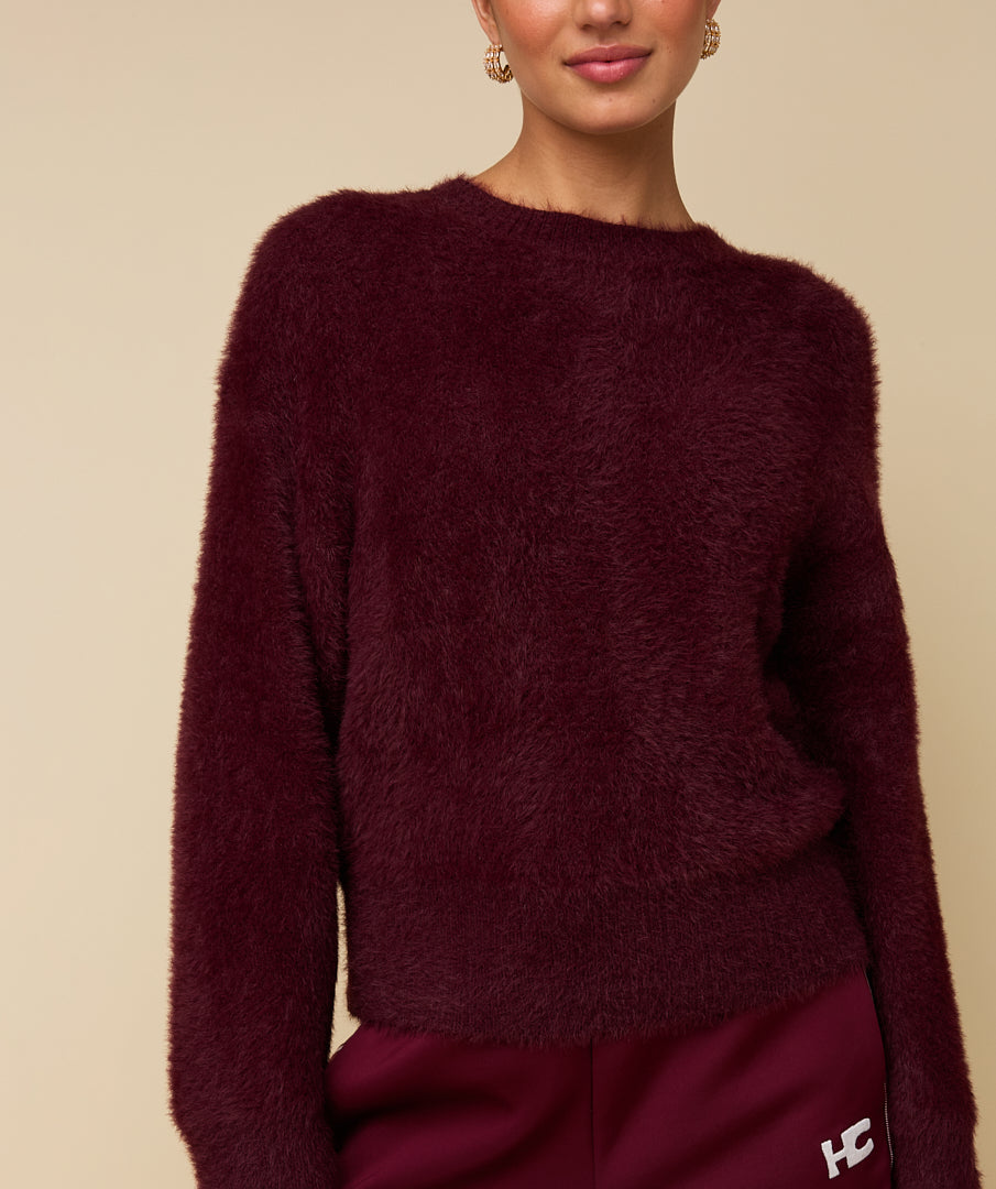 FAUVE SWEATER - BORDEAUX