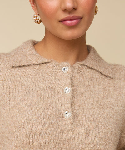 BEAU SWEATER - CAMEL