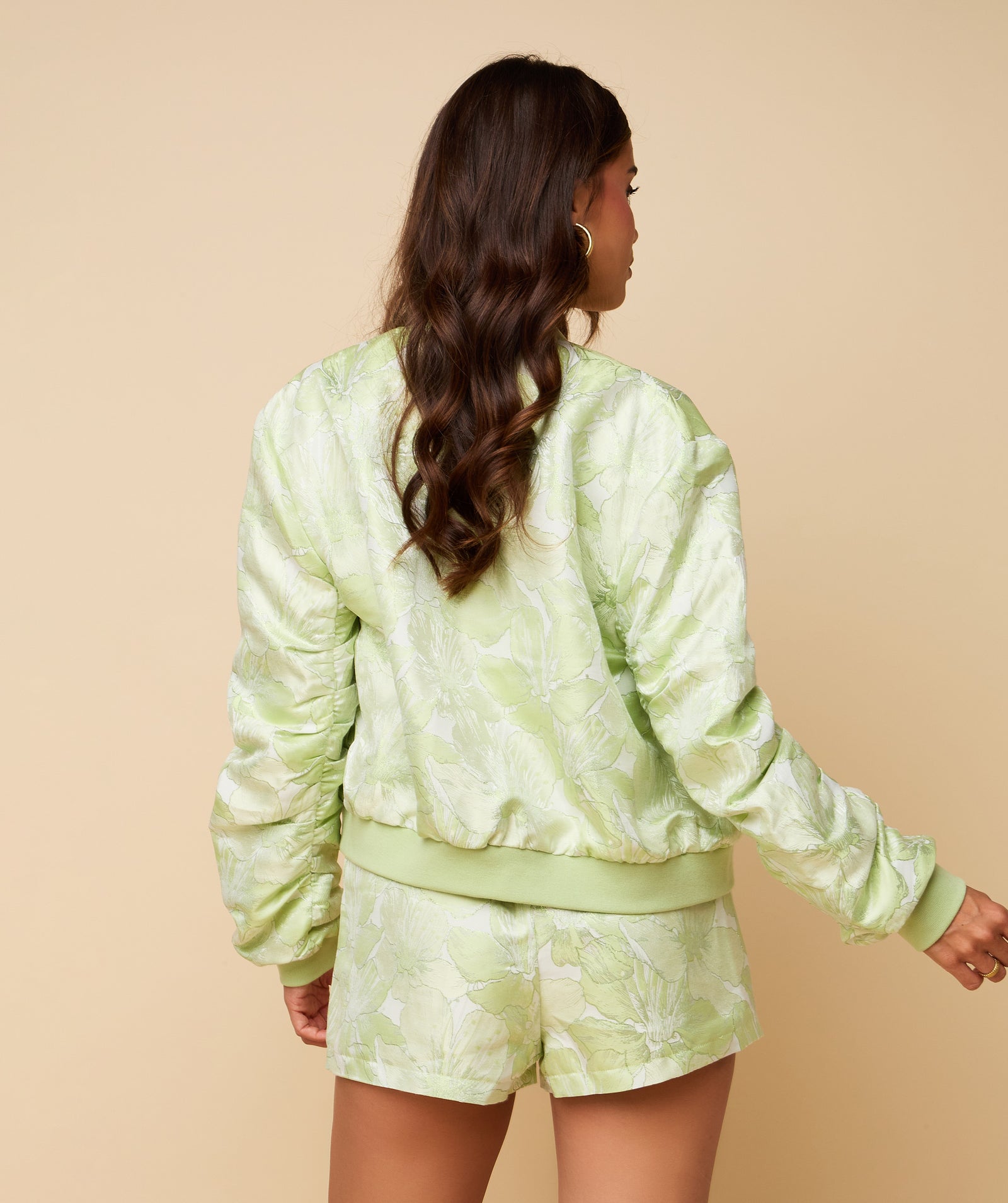 Fae Bomber ~ Green Print