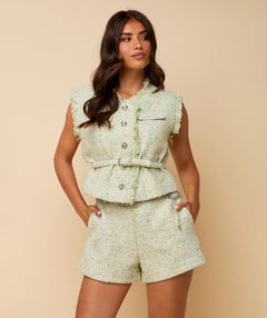 Summer Gilet ~ Green / Blue
