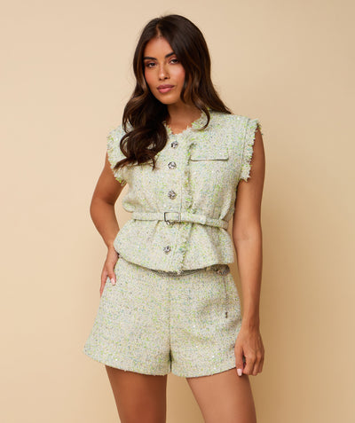 Summer Gilet ~ Green / Blue