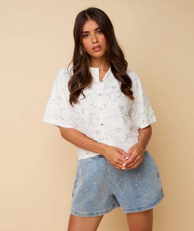 Suki Cardigan ~ White