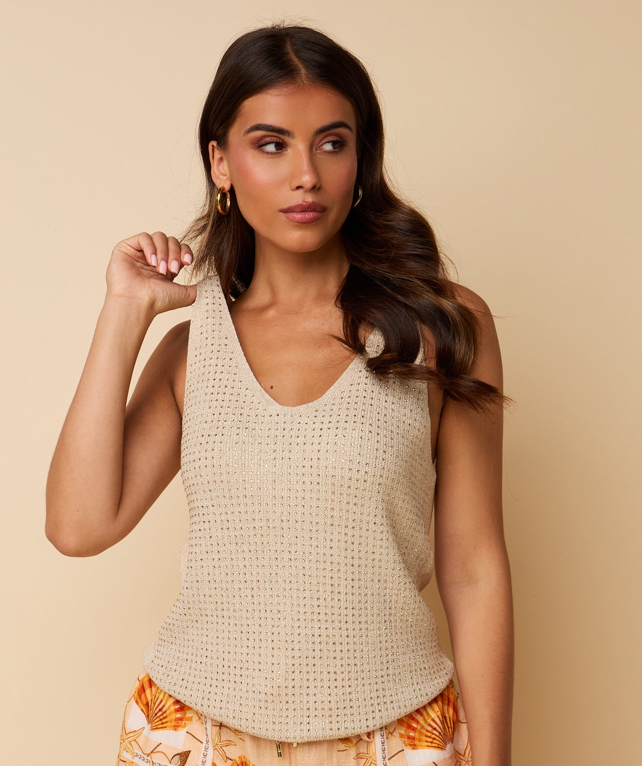 Glam Top ~ Cream