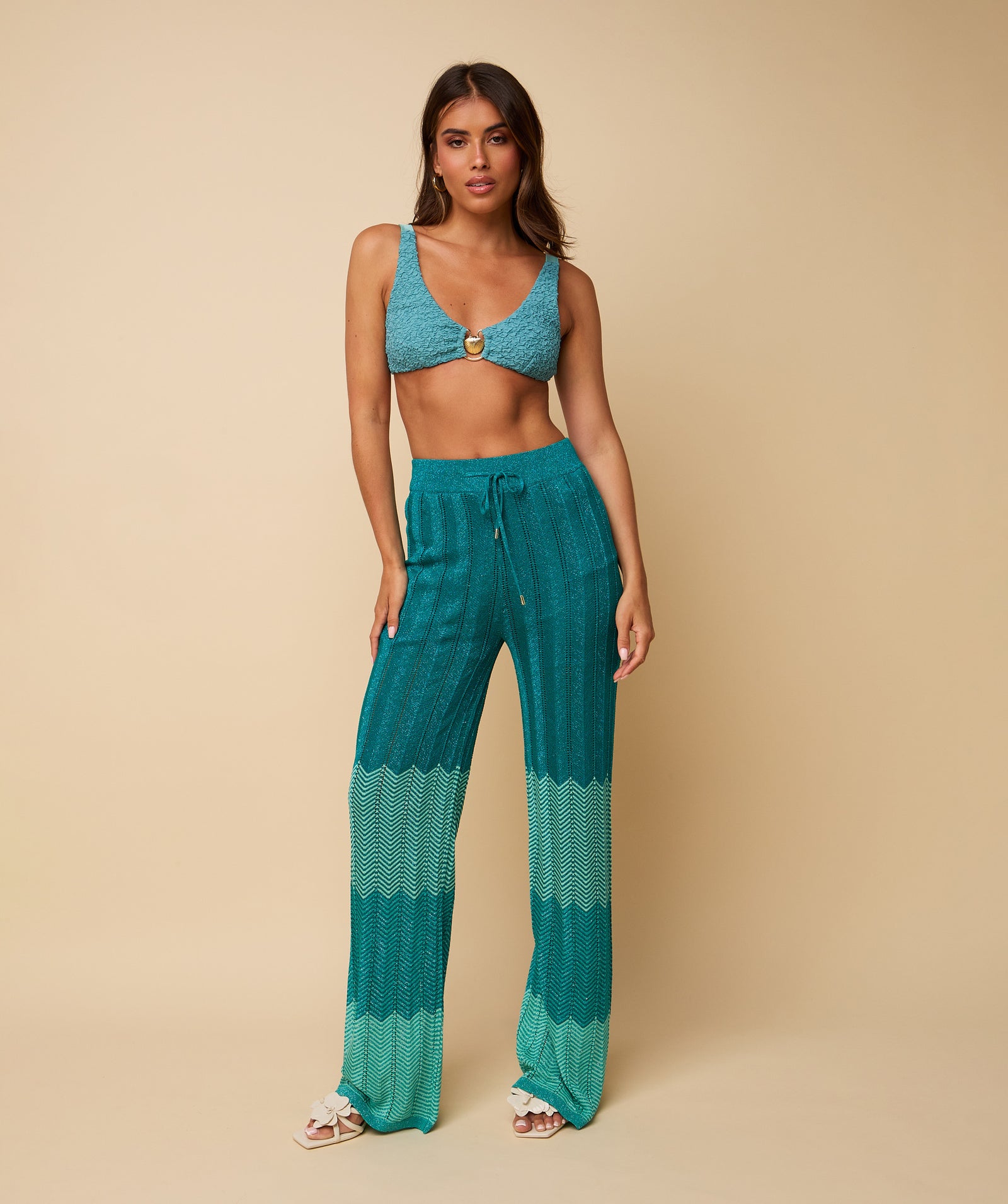 Dani Trousers ~ Aqua
