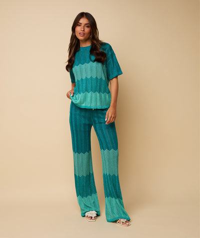 Dani Trousers ~ Aqua