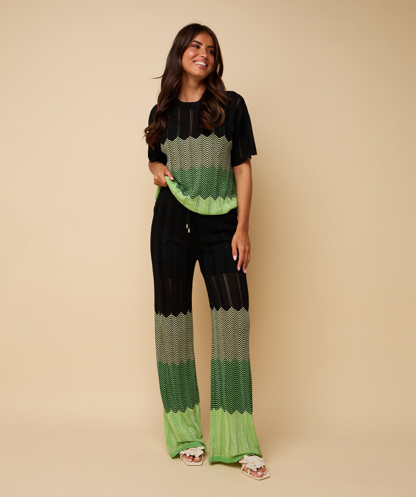 Dani Trousers ~ Black / Green