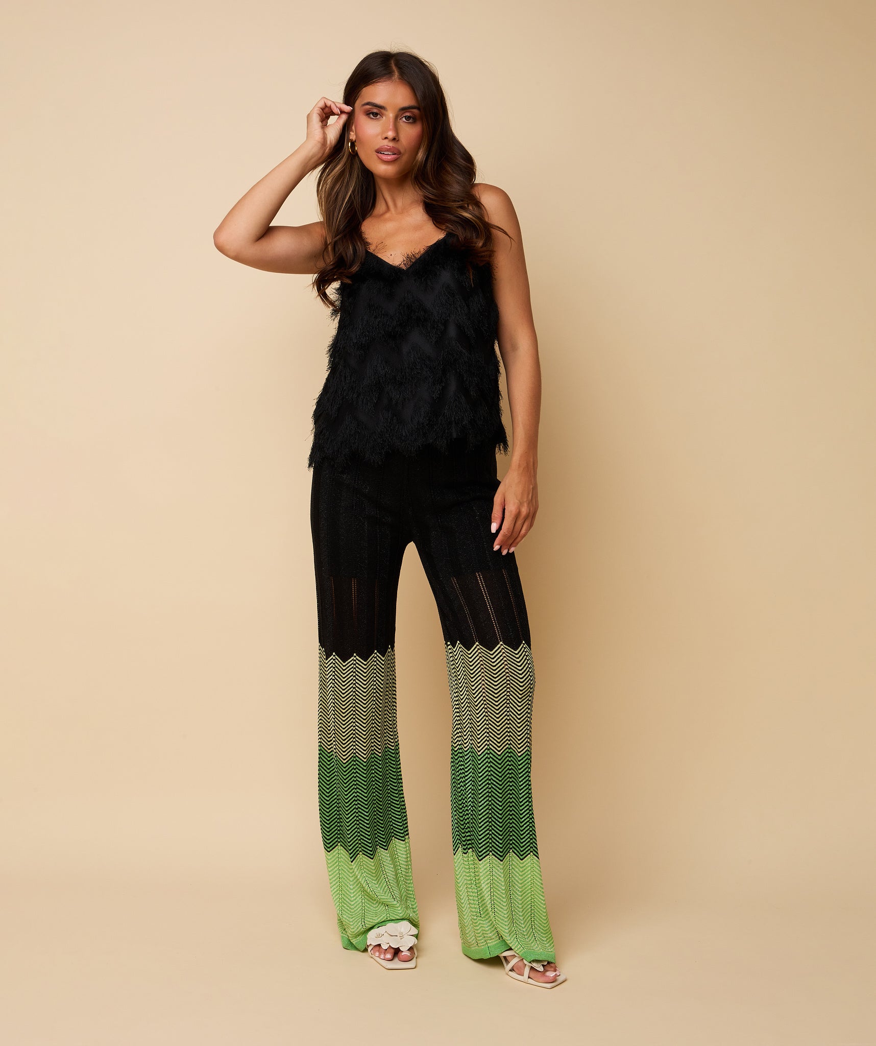 Dani Trousers ~ Black / Green