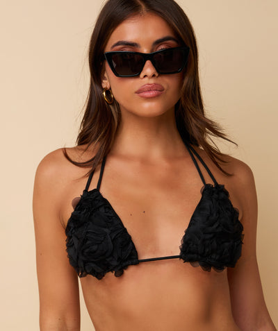 Cali Top Blossom ~ Black