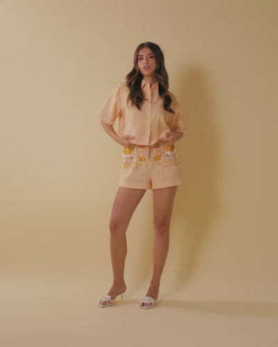 Sav Shorts ~ Cream Blush