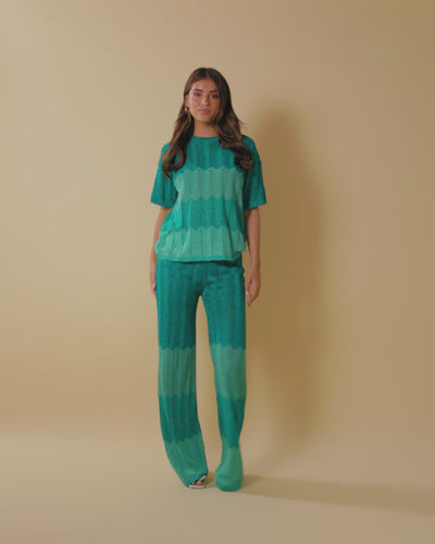 Dani Trousers ~ Aqua